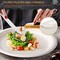 250 Pieces Compostable Paper Plates Disposable Plates Heavy-Duty Paper Plates Biodegradable White Plates for Party Sugarcane Plates Cornstarch Forks Knives Spoons for 50 Guests